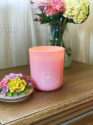 Peony Petals Candle Double Wick