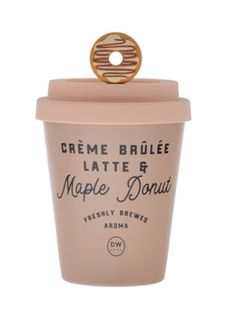 Creme Brulee Latte & Maple Donut