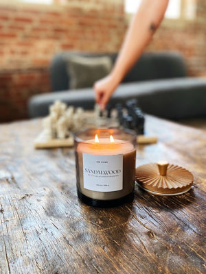 Sandalwood Candle Double Wick