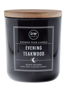 Evening Teakwood | WOODEN WICK CANDLE