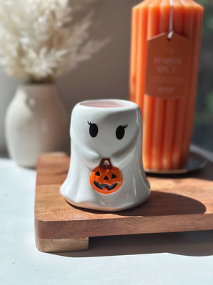 Sweet Strawberry Sherbet Ghost Mini Ceramic Candle Single Wick