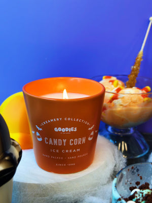 Candy Corn Ice Cream Candle Single Wick