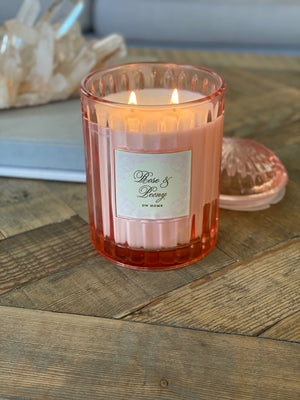 Rose & Peony Candle Double Wick