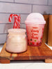 Candy Cane Frosty Candle Single Wick