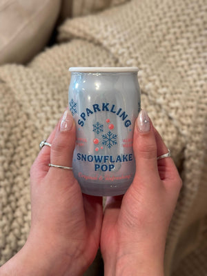 Sparkling Snowflake Pop Candle Single Wick