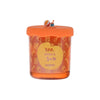 Goodies, orange, sea sand & sun candle with silicone lid and knob accent