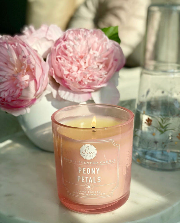 Peony Petals Candle Single Wick